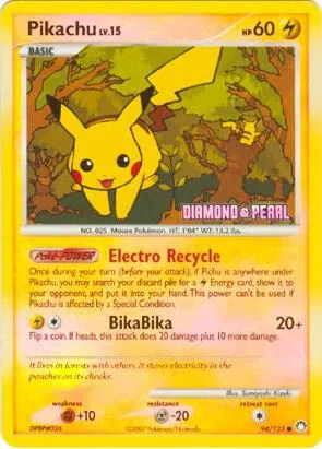 Pikachu (Diamond & Pearl) #94 – Burger King Promos