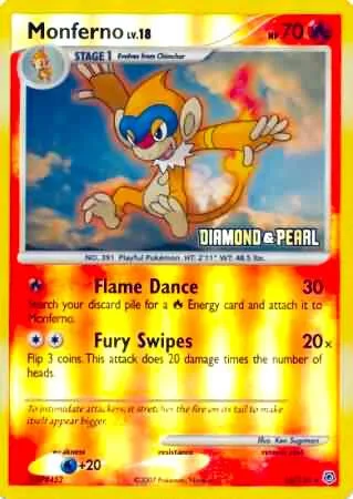 Monferno - 56/130 [Diamond & Pearl] #56 – Burger King Promos