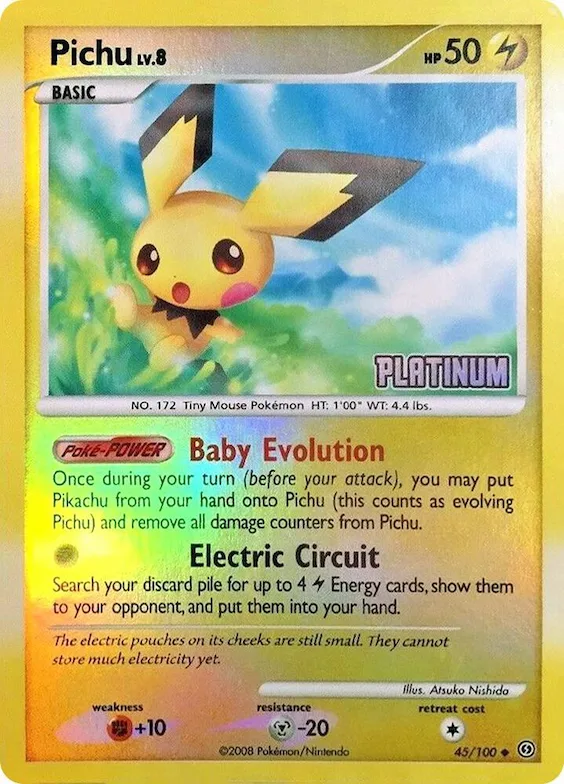 Pichu - 45/106 [Platinum] #45 – Burger King Promos