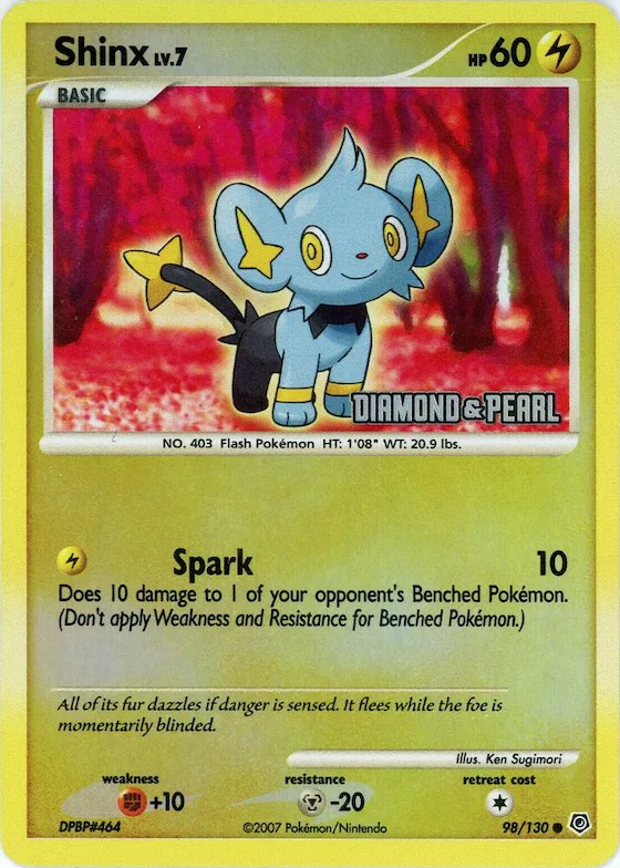 Shinx - 98/130 [Diamond & Pearl] #98 – Burger King Promos