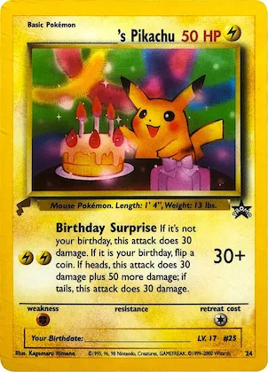 ______'s Pikachu #24 – Pikachu World Collection Promos