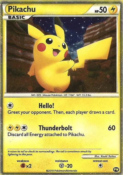 Pikachu (English) #pw 1 – Pikachu World Collection Promos