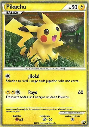Pikachu (Spanish) #pw 4 – Pikachu World Collection Promos