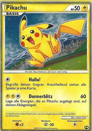 Pikachu (German) #pw 6 – Pikachu World Collection Promos