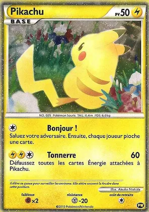 Pikachu (French) #pw 7 – Pikachu World Collection Promos