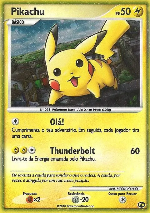 Pikachu (Portuguese) #pw 9 – Pikachu World Collection Promos