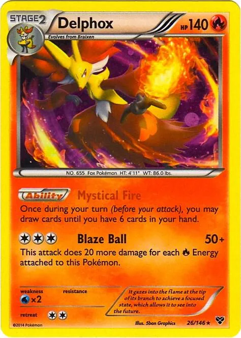 Delphox (Cosmos Holo) #26 – Blister Exclusives