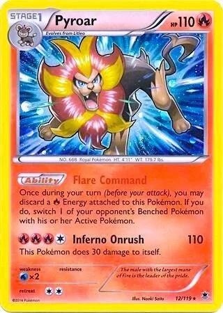 Pyroar (Cosmos Holo) #12 – Blister Exclusives