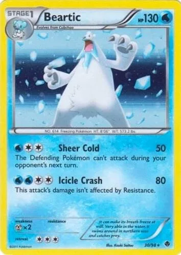 Beartic (Cosmos Holo) #30 – Blister Exclusives