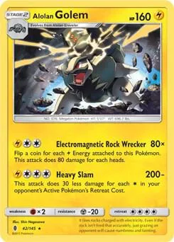 Alolan Golem (Cosmos Holo) #42 – Blister Exclusives