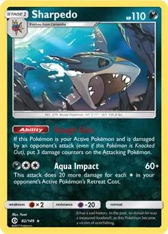Sharpedo (Cosmos Holo) #82 – Blister Exclusives