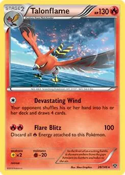 Talonflame (Cosmos Holo) #28 – Blister Exclusives