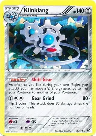 Klinklang (Cracked Ice Holo) #76 – Blister Exclusives