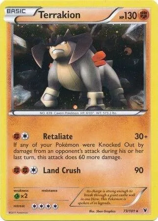 Terrakion (Cosmos Holo) #73 – Blister Exclusives