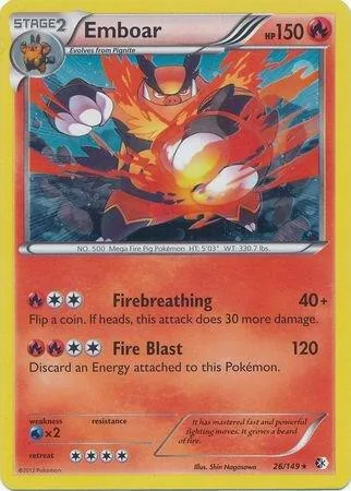 Emboar (Cosmos Holo) #26 – Blister Exclusives