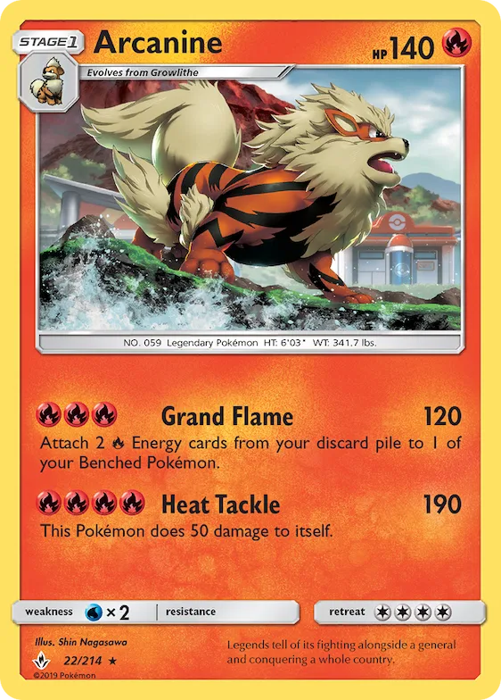 Arcanine (Cosmos Holo) #22 – Blister Exclusives
