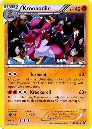 Krookodile (Cracked Ice Holo) #65 – Blister Exclusives