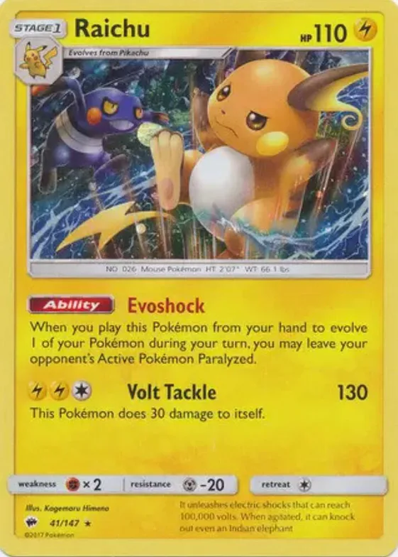 Raichu (Cosmos Holo) #41 – Blister Exclusives