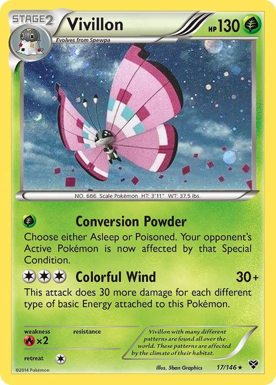 Vivillon (Cosmos Holo) #17 – Blister Exclusives