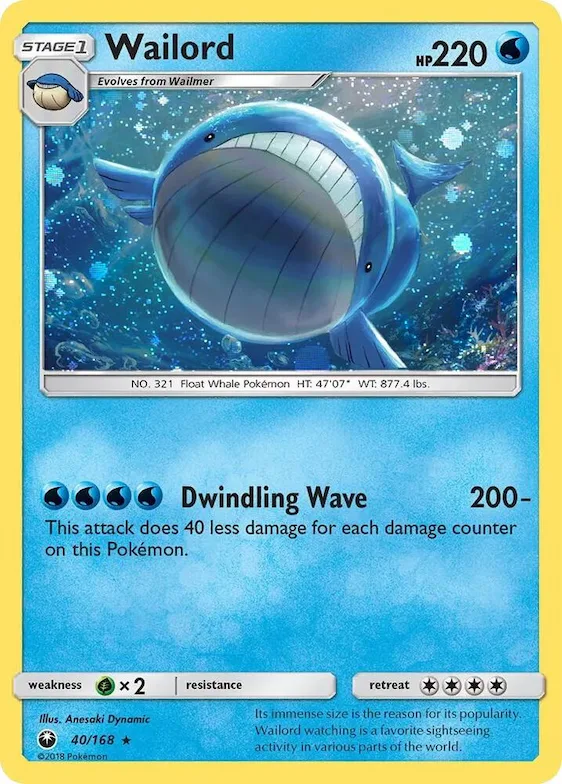 Wailord (Cosmos Holo) #40 – Blister Exclusives