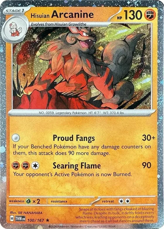 Hisuian Arcanine (Cosmos Holo) #100 – Blister Exclusives