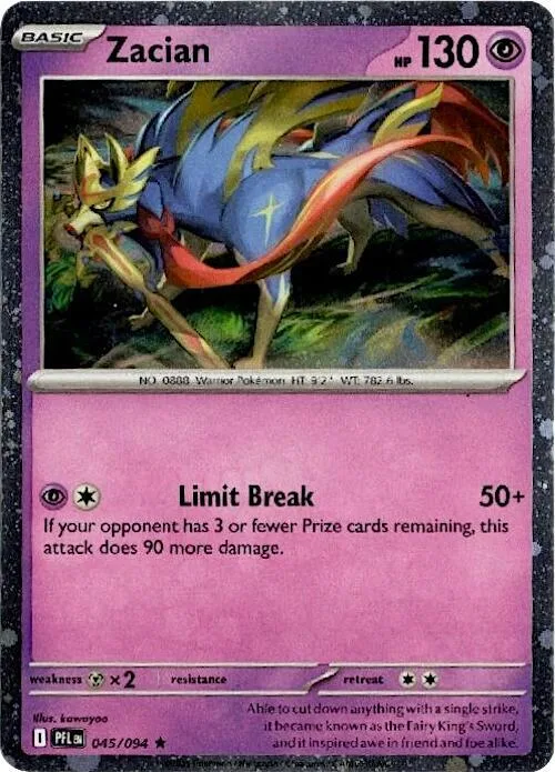 Zacian (Cosmos Holo) #45 – Blister Exclusives