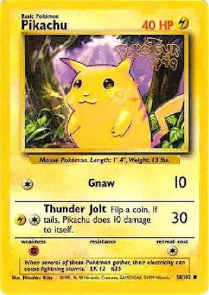 Pikachu (PokeTour 1999) #58 – Miscellaneous Cards & Products
