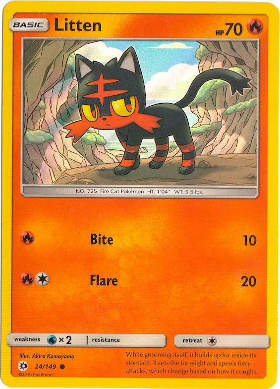 Litten (Water Web Holo) #24 – Miscellaneous Cards & Products