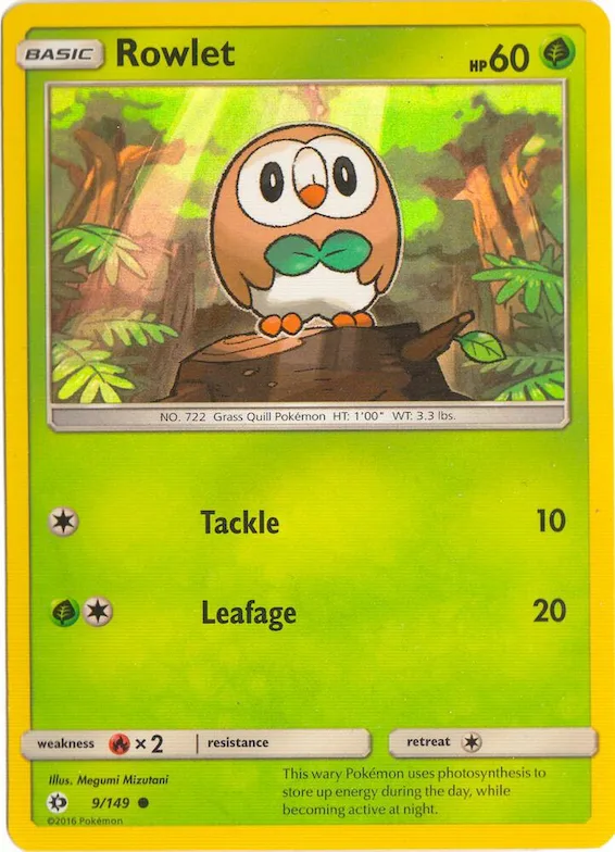 Rowlet (Water Web Holo) #9 – Miscellaneous Cards & Products