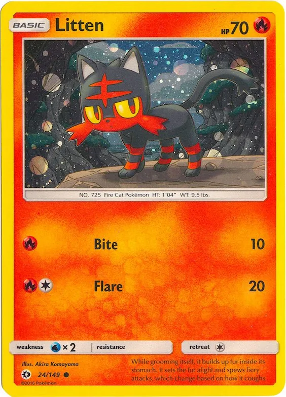 Litten (Cosmos Holo) #24 – Miscellaneous Cards & Products