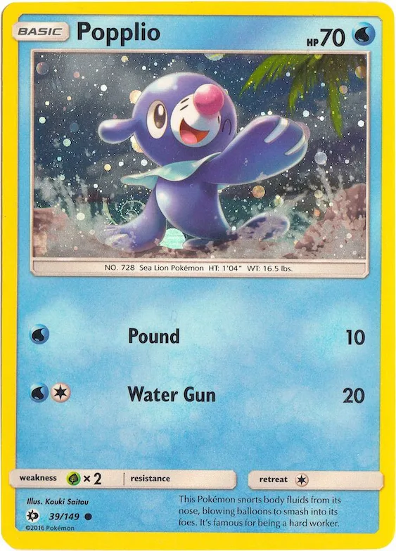 Popplio (Cosmos Holo) #39 – Miscellaneous Cards & Products