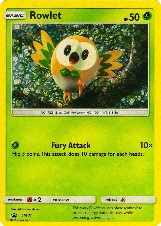 Rowlet - SM01 (General Mills Promo) #sm1 – Miscellaneous Cards & Products