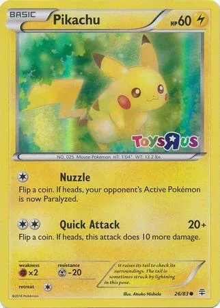 Pikachu (Toys R Us) #26 – Miscellaneous Cards & Products