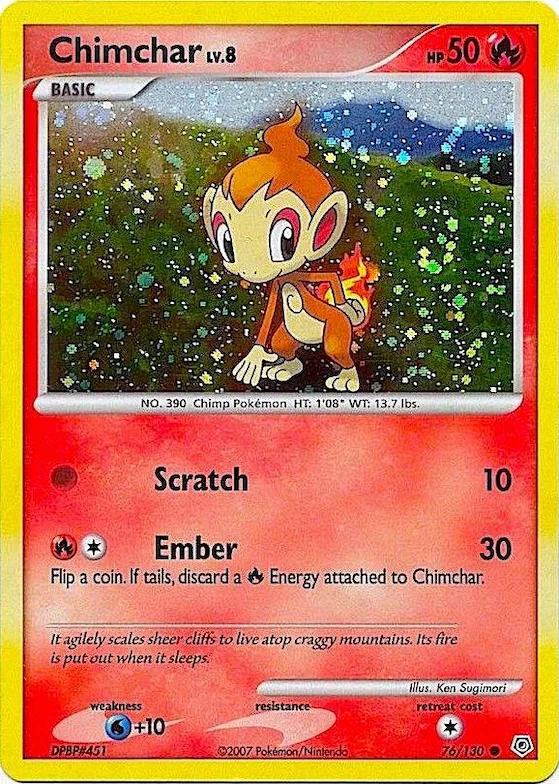 Chimchar (Cosmos Holo) #76 – Miscellaneous Cards & Products