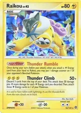 Raikou (Cracked Ice Holo) #16 – Miscellaneous Cards & Products