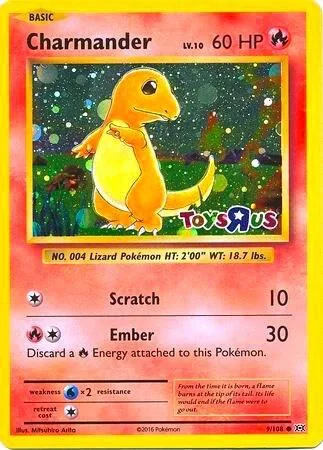 Charmander (Toys R Us Promo) #9 – Miscellaneous Cards & Products