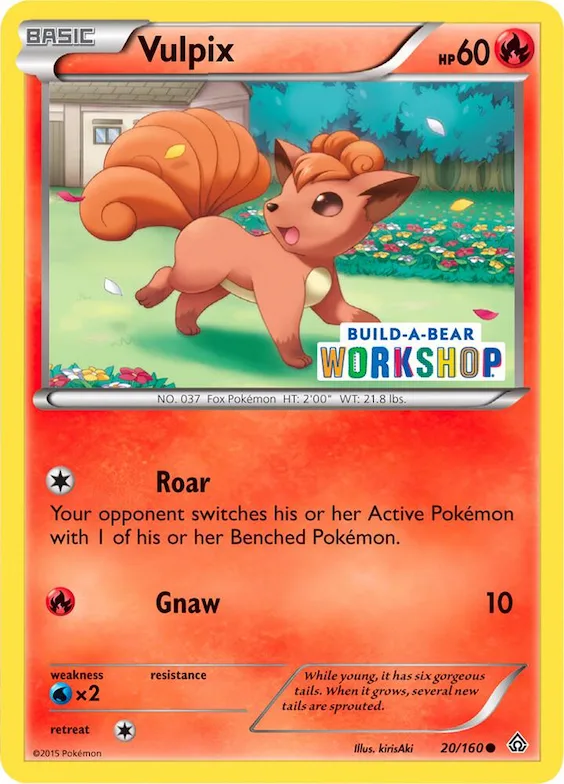 Vulpix (Build-A-Bear Workshop Exclusive) #20 – Miscellaneous Cards & Products