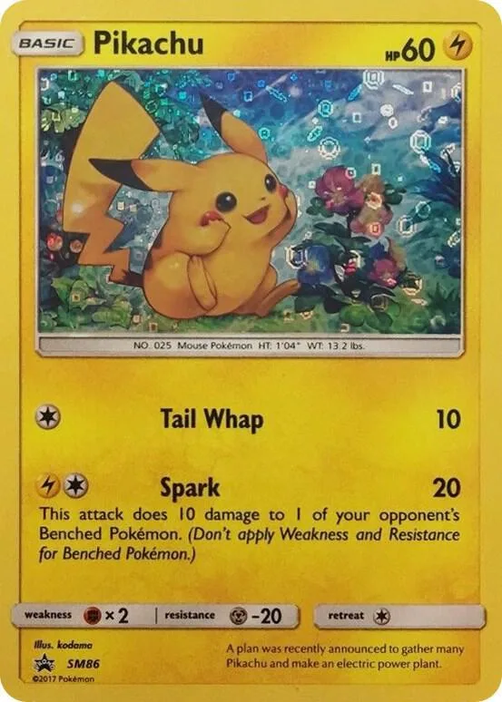 Pikachu - SM86 (General Mills Promo) #sm86 – Miscellaneous Cards & Products