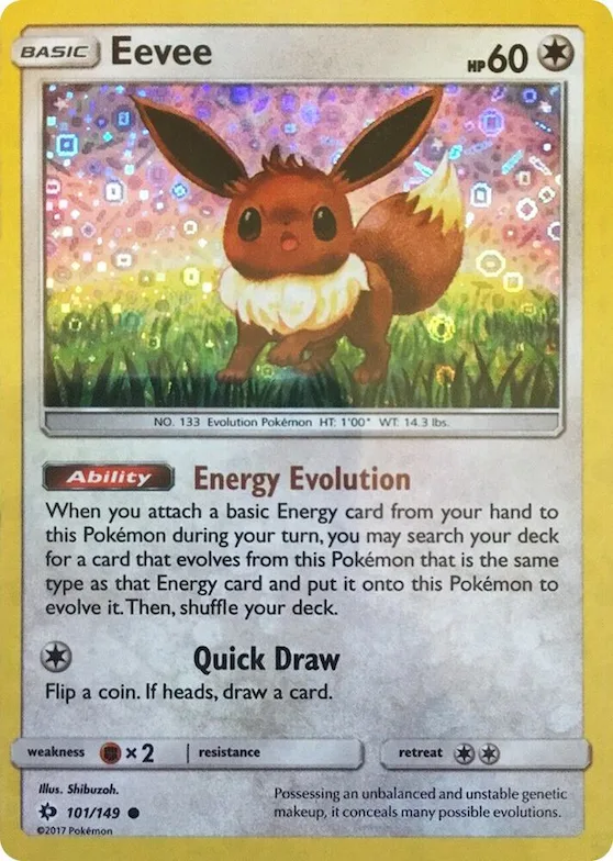 Eevee (General Mills Promo) #101 – Miscellaneous Cards & Products