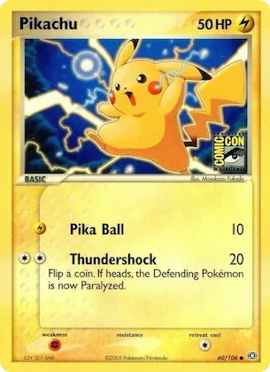 Pikachu (SDCC 2005) #60 – Miscellaneous Cards & Products
