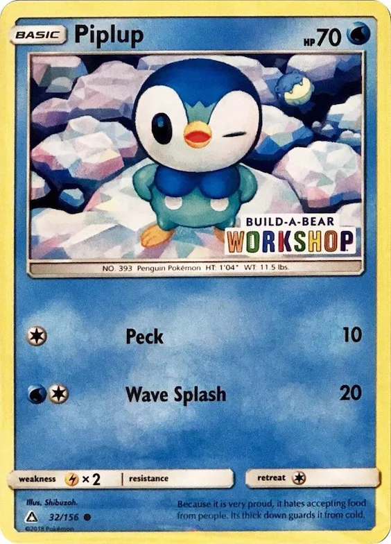 Piplup (Build-A-Bear Workshop Exclusive) #32 – Miscellaneous Cards & Products