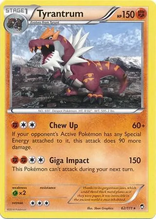Tyrantrum (Cosmos Holo) #62 – Miscellaneous Cards & Products