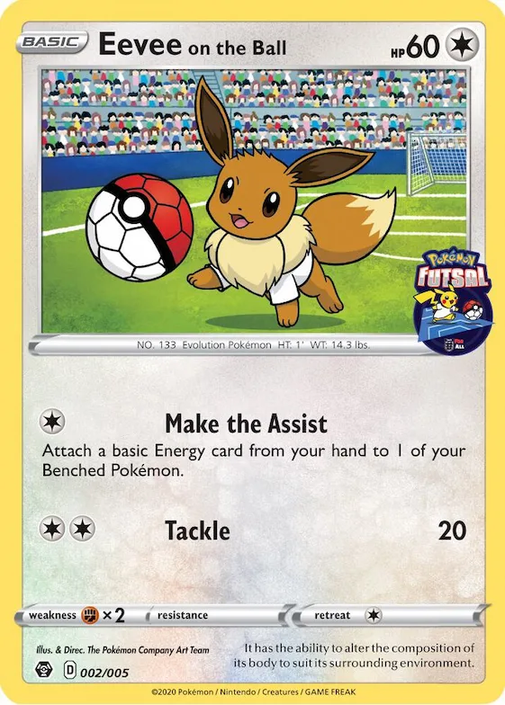 Eevee on the Ball (Pokemon Futsal) #2 – Miscellaneous Cards & Products
