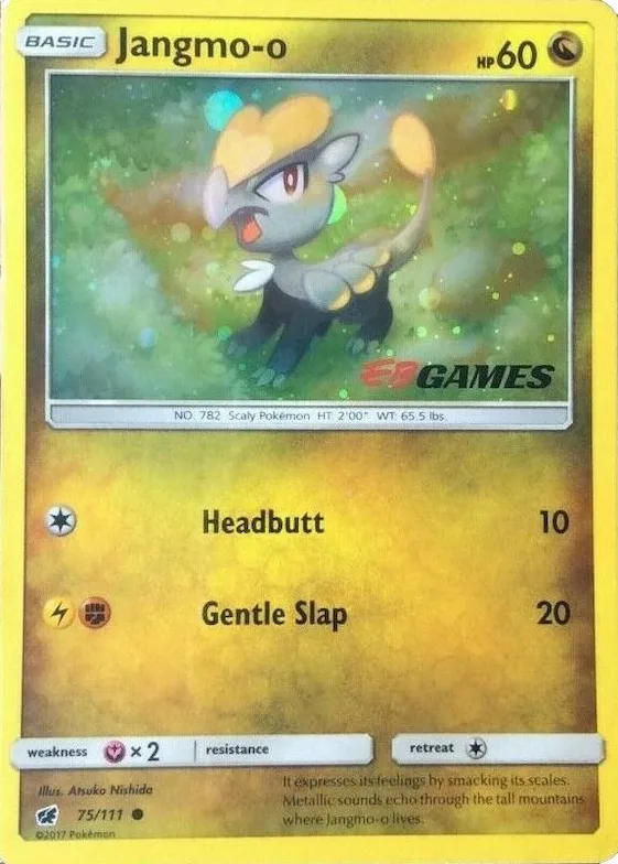 Jangmo-o (Cosmos Holo) (EB Games Promo) #75 – Miscellaneous Cards & Products