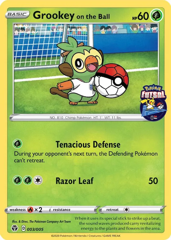 Grookey on the Ball (Pokemon Futsal) #3 – Miscellaneous Cards & Products
