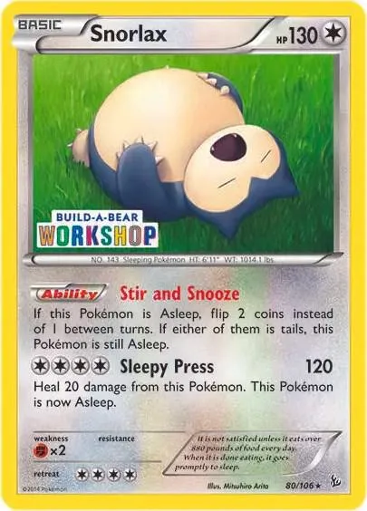 Snorlax (Build-a-Bear Workshop Exclusive) #80 – Miscellaneous Cards & Products
