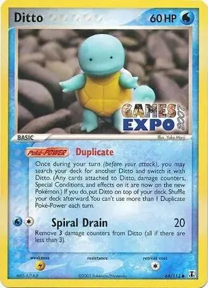 Ditto (Squirtle) (Games Expo 2007) #64 – Miscellaneous Cards & Products