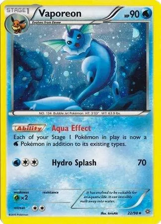 Vaporeon (Cosmos Holo) #22 – Miscellaneous Cards & Products