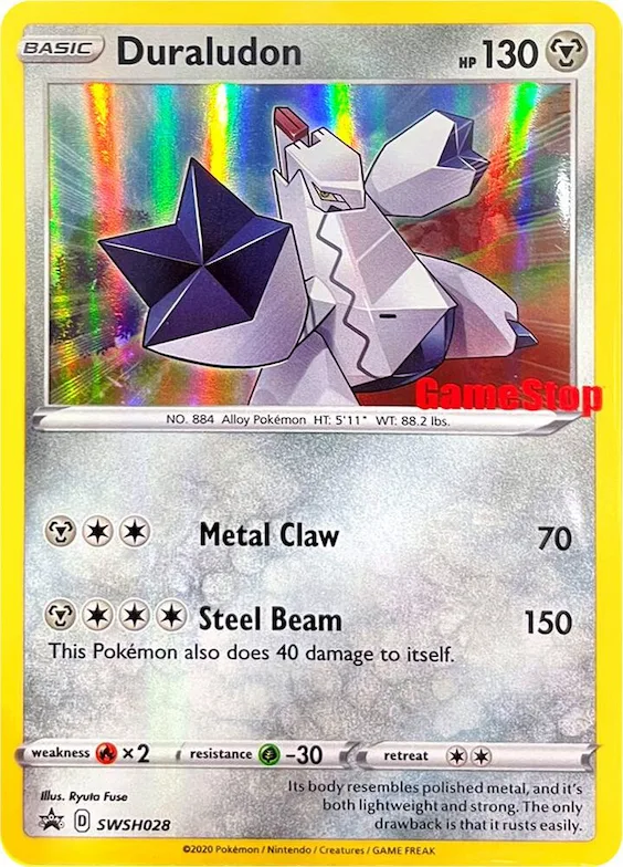 Duraludon - SWSH028 (Gamestop Exclusive) #swsh28 – Miscellaneous Cards & Products