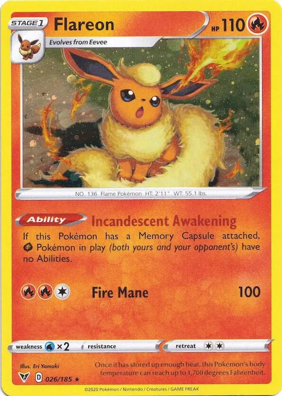 Flareon (Cosmos Holo) #26 – Miscellaneous Cards & Products